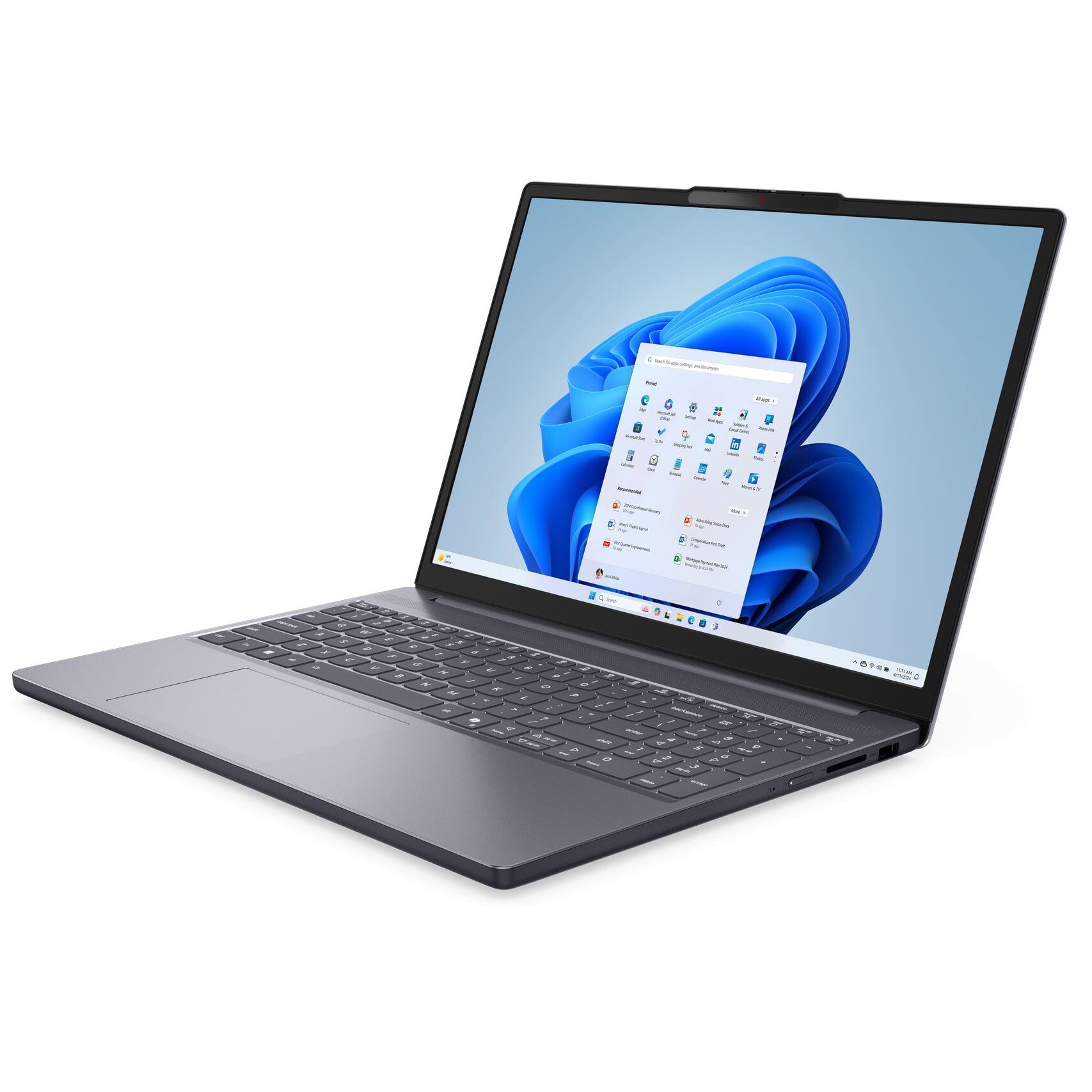 Laptop Lenovo IdeaPad Slim 3 15ARP10, 83K70024BM, 15.3", AMD Ryzen 7 7735HS (8-core), AMD Radeon 680M, 24GB (8GB onboard + 16GB) 4800MHz DDR5, Gri