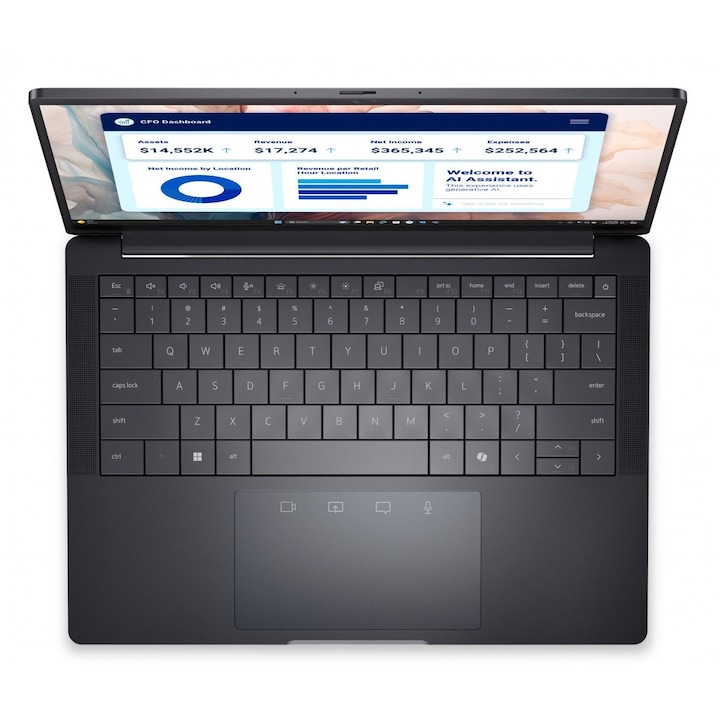 Laptop Dell Pro 13, Intel Core Ultra 7, 32GB, SSD 512GB, 13,3", Negru