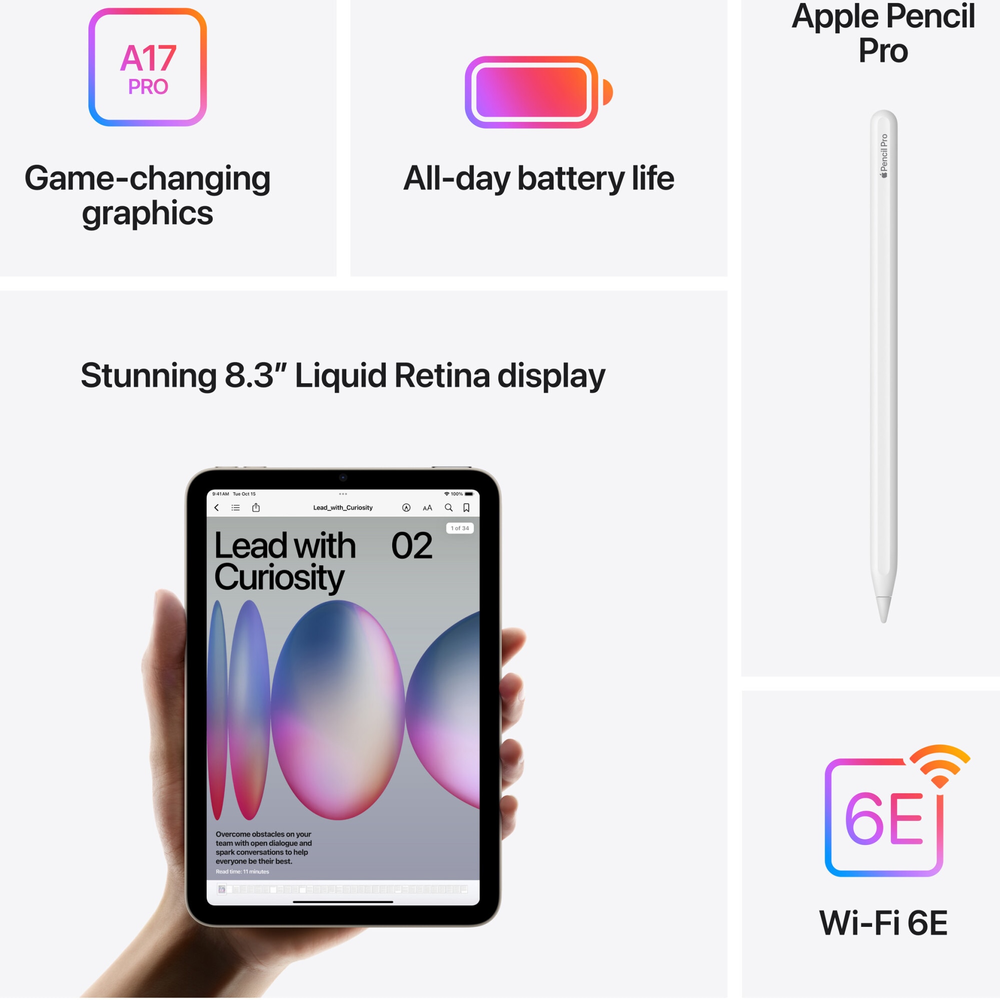 Apple iPad mini 7 (2024), 128GB, Wi-Fi, Purple