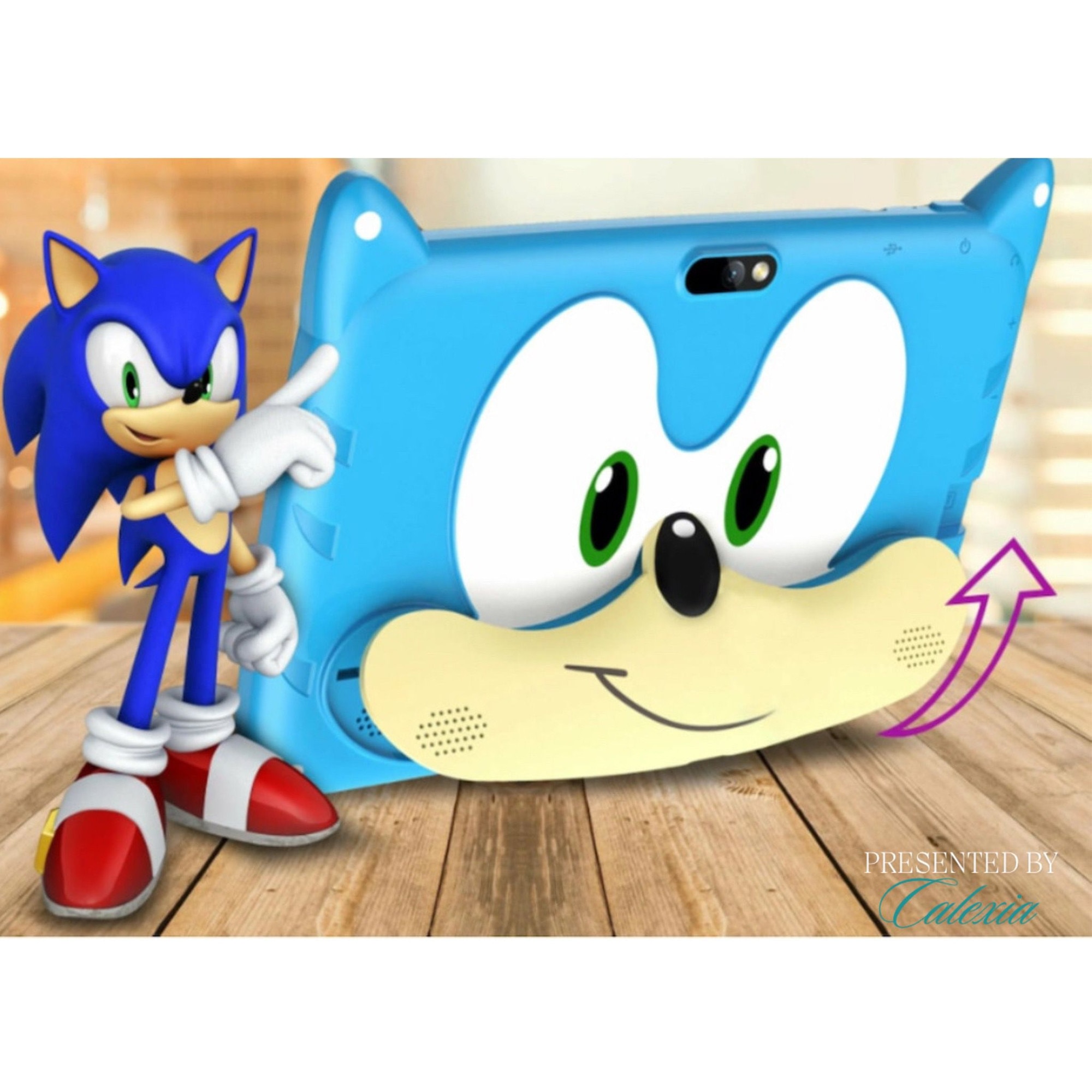 Tableta Educationala pentru Copii 7 Inch e-Wantay®, Android, Sonic, 3-12 ani, 2GB RAM, 32GB ROM, Camera Foto Dubla, Bluetooth, WiFi, Carcasa Rezistenta, Folie de Protectie + Stilou + 5 Jucarii Educationale, Albastra