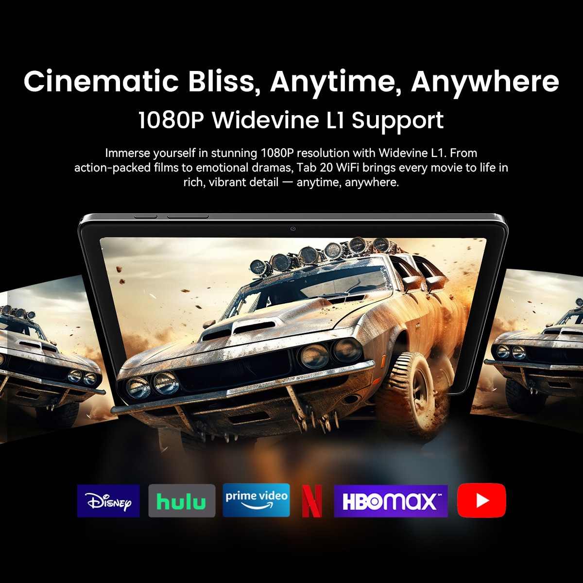 Tableta Blackview TAB 20 WIFI, 10.1"HD+IPS Ecran, Gemini Al 2.0, Android 15, 12GB+64GB(TF 2TB), 5G WIFI, Octa-Core, 6600mAh, 8+5MP/BT 5.0/GPS, Gri