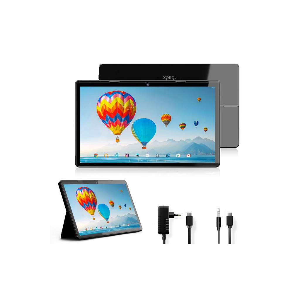 Tableta Xoro MegaPAD 1333 Pro, Procesor Six-Core ARM Mali 1.6GHz, Ecran FHD 13.3", 6GB DDR4 RAM, 128GB Flash, 2MP, Wi-Fi, Bluetooth, Android Negru