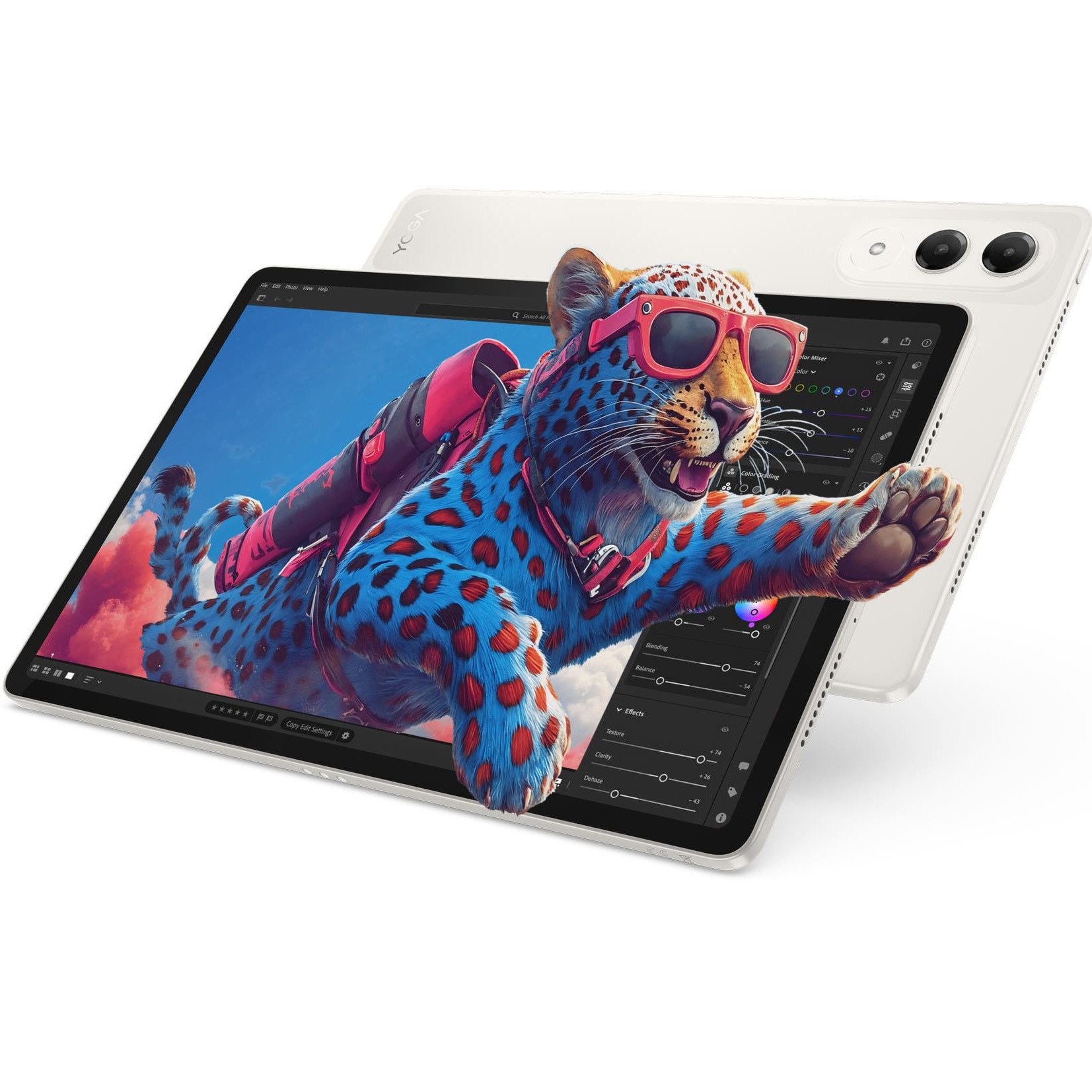 Tableta Lenovo Yoga Tab, 6-Core,11.1" 3.2K (3200x2000) LTPS 600nits (typical) / 800nits (peak) , 12GB RAM, 256GGB, Wifi, Seashell