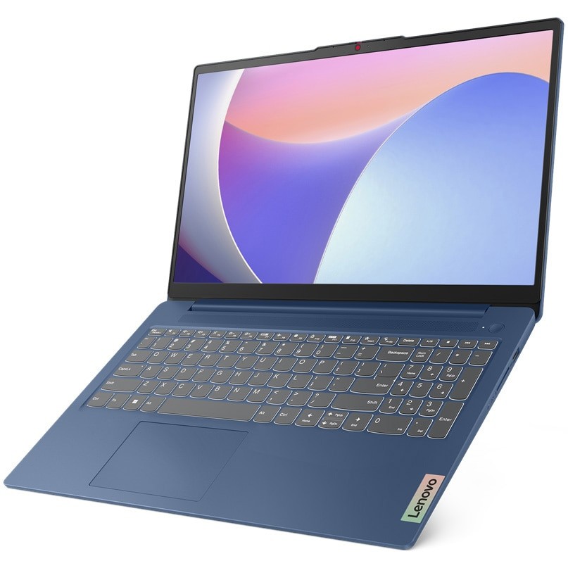 Laptop Lenovo IdeaPad Slim 3 15IRU8 cu procesor Intel® Processor U300 pana la 4.4GHz, 15.6" Full HD, 4GB LPDDR5, 128GB SSD, Intel® UHD Graphics, Windows 11 Home in S mode, Abyss Blue