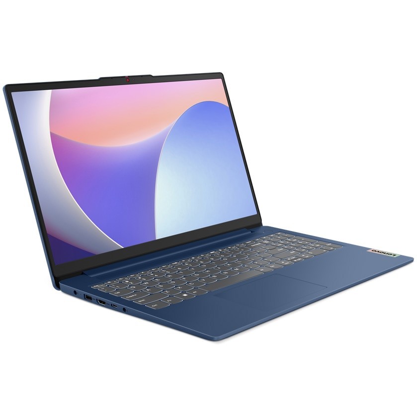 Laptop Lenovo IdeaPad Slim 3 15IRU8 cu procesor Intel® Processor U300 pana la 4.4GHz, 15.6" Full HD, 4GB LPDDR5, 128GB SSD, Intel® UHD Graphics, Windows 11 Home in S mode, Abyss Blue