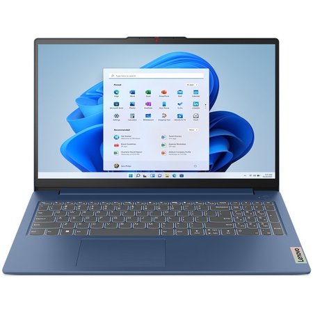Laptop Lenovo IdeaPad Slim 3 15IRU8 cu procesor Intel® Processor U300 pana la 4.4GHz, 15.6" Full HD, 4GB LPDDR5, 128GB SSD, Intel® UHD Graphics, Windows 11 Home in S mode, Abyss Blue