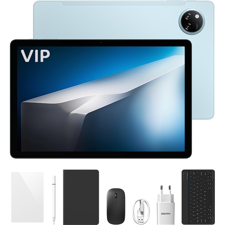 Tableta Doogee Tab A9 Pro Plus VIP, Wi-Fi, 11-inch 90Hz IPS, Octa-Core, 30GB RAM (6GB + 24GB extensibili), 128GB, Stereo Speakers, Android 15, Blue