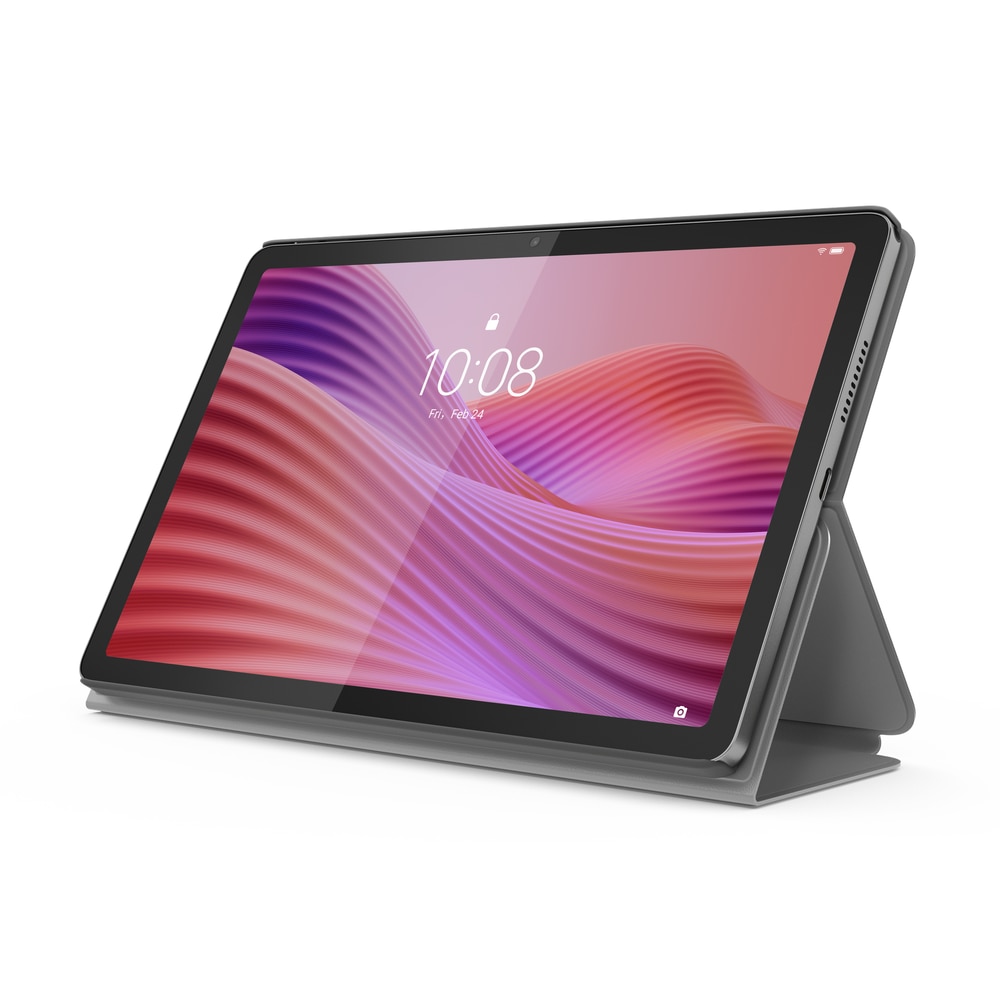 Tableta, Lenovo, Tab TB311FU, Procesor Mediatek Helio G85 Octa-Core 1.8GHz, Ecran TFT LCD 10.1", 4GB RAM, 128GB Flash, 8MP, Wi-Fi 5, Bluetooth, Android 14 + Husa Folio Case (Gri)