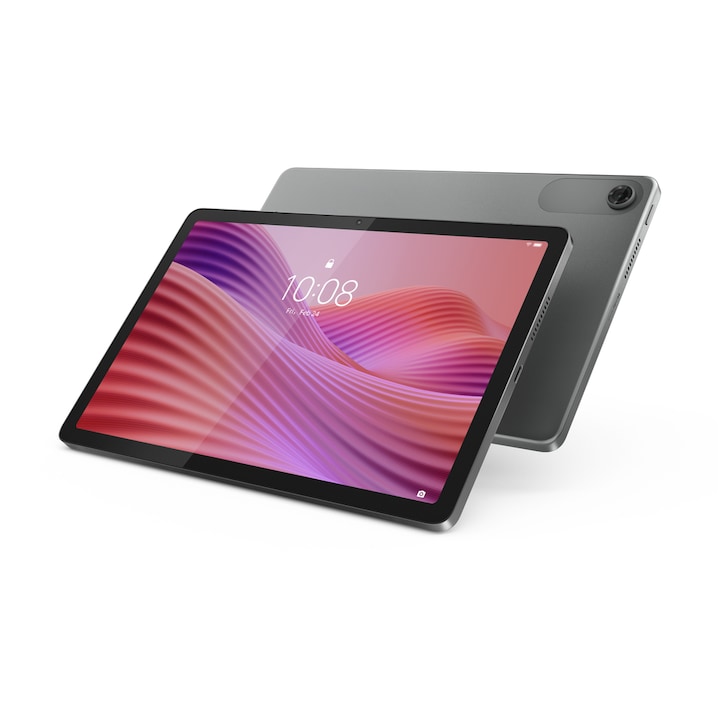 Tableta, Lenovo, Tab TB311FU, Procesor Mediatek Helio G85 Octa-Core 1.8GHz, Ecran TFT LCD 10.1", 4GB RAM, 128GB Flash, 8MP, Wi-Fi 5, Bluetooth, Android 14 + Husa Folio Case (Gri)