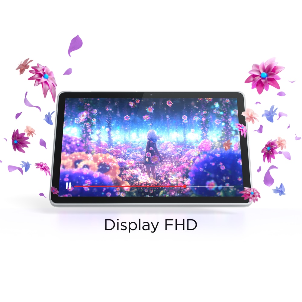 Tableta Lenovo Tab TB311XU LTE, Procesor Mediatek Helio G85 Octa-Core 1.8GHz, Ecran TFT LCD 10.1", 4GB RAM, 64GB Flash, 8MP, Wi-Fi 5, Bluetooth, 4G, Android 14 + Husa Clear Case Gri
