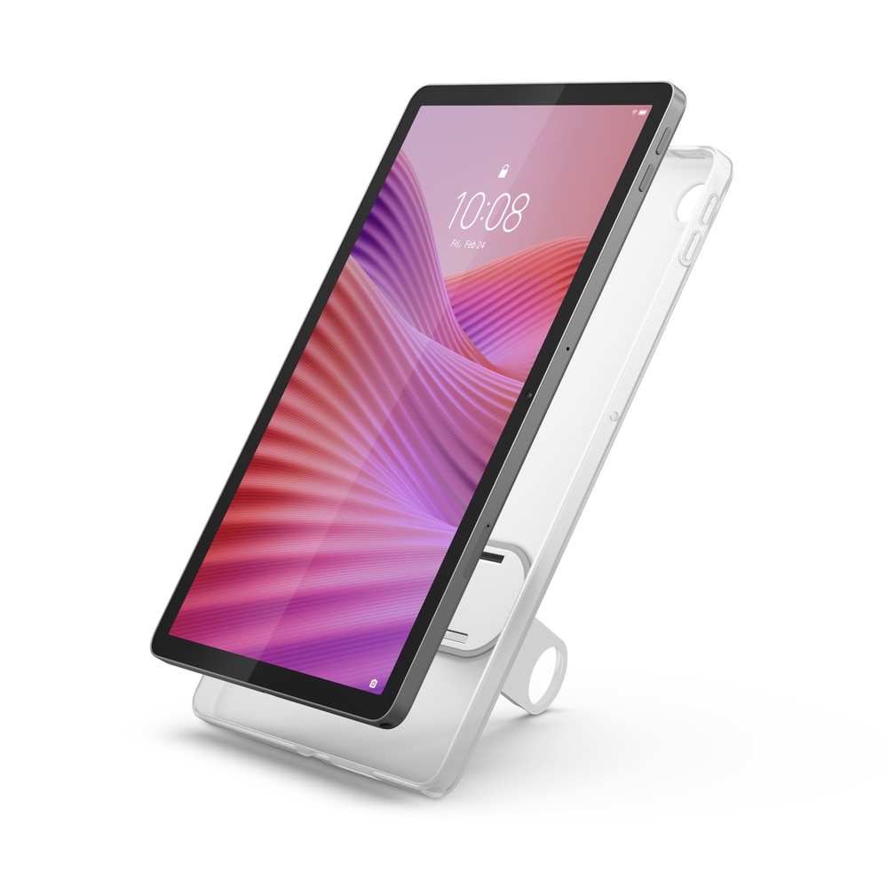 Tableta Lenovo Tab TB311XU LTE, Procesor Mediatek Helio G85 Octa-Core 1.8GHz, Ecran TFT LCD 10.1", 4GB RAM, 64GB Flash, 8MP, Wi-Fi 5, Bluetooth, 4G, Android 14 + Husa Clear Case Gri
