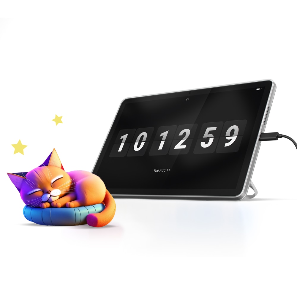 Tableta Lenovo Tab TB311XU LTE, Procesor Mediatek Helio G85 Octa-Core 1.8GHz, Ecran TFT LCD 10.1", 4GB RAM, 64GB Flash, 8MP, Wi-Fi 5, Bluetooth, 4G, Android 14 + Husa Clear Case Gri