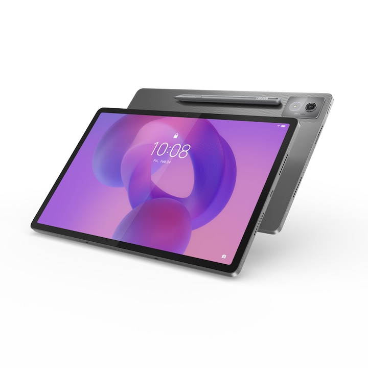Tableta Lenovo Idea Tab Pro TB373FU, Procesor MediaTek Dimensity 8300, Ecran 3K LTPS Anti-Glare 12.7", 8GB RAM, 256GB Flash, 13MP, Wi-Fi, Bluetooth, GPS, Android 14 + Lenovo Tab Pen Plus Gri