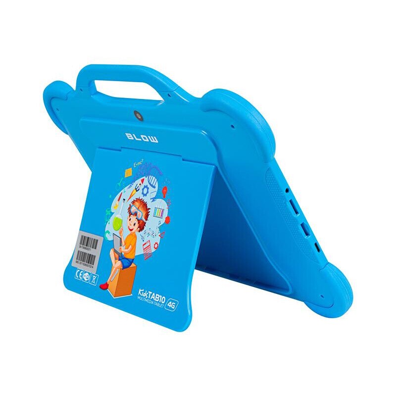 Tableta Blow KidsTAB10, Procesor Unisoc T606 Octa-Core, Ecran Multi-Touch 10.1", 4GB RAM, 64GB Flash, 8MP, Wi-Fi, Bluetooth, 4G, Android Albastru