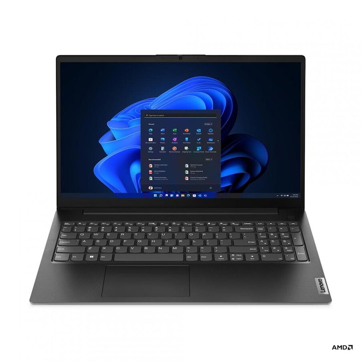 Laptop Lenovo V15 G4, AMD Ryzen 5, 16GB RAM, SSD 512GB, Negru, 15.6 inch