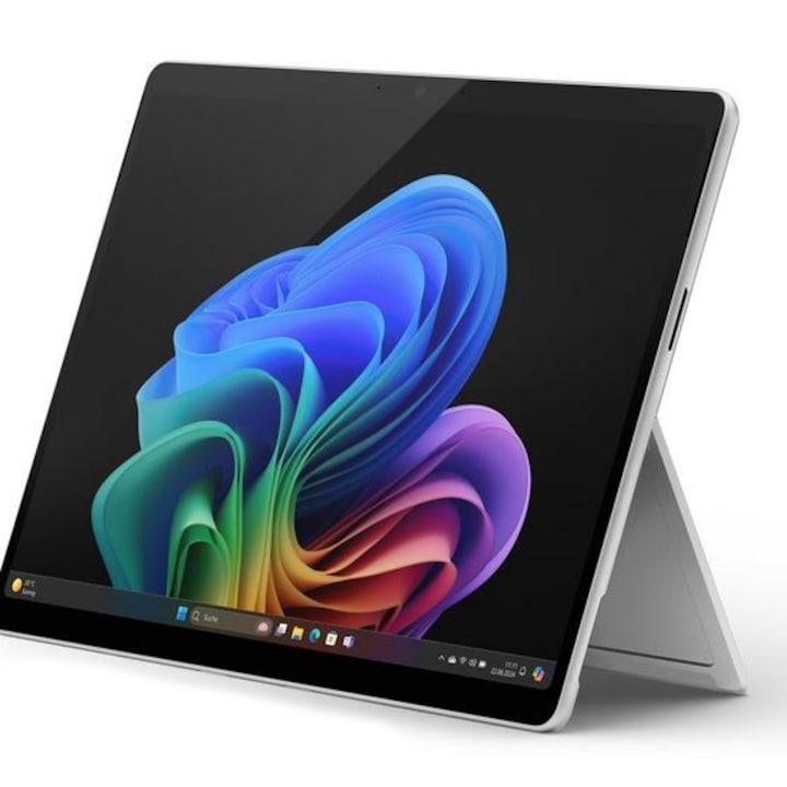 Tableta, Microsoft, Surface Pro 11 (Copilot+PC), Procesor Intel Core Ultra 7 266V, Ecran LED 13", 16GB RAM, 1TB SSD, Windows 11 Pro (Argintiu)