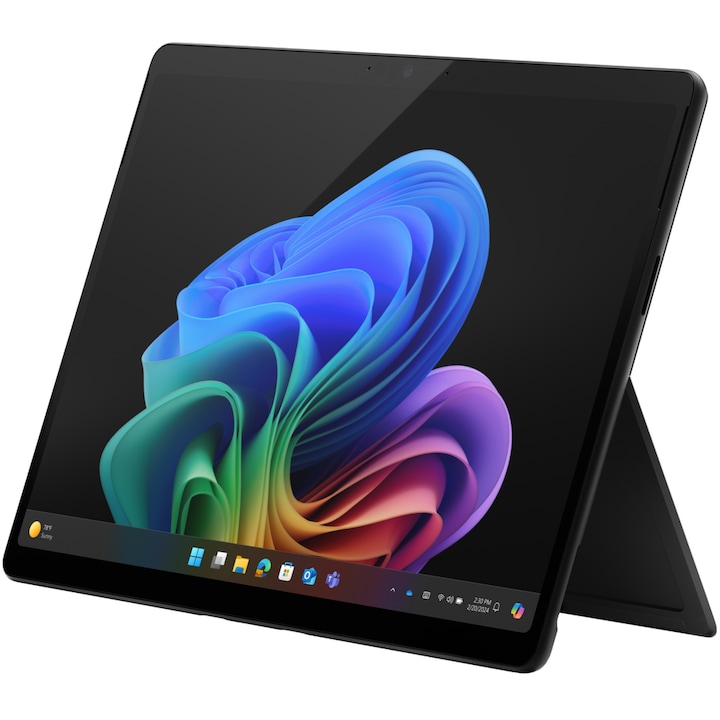 Tableta Microsoft Surface Pro 11 Copilot+PC, Procesor Intel Core Ultra 7 266V, Ecran OLED 13", 16GB RAM, 512GB SSD, Windows 11 Pro Negru