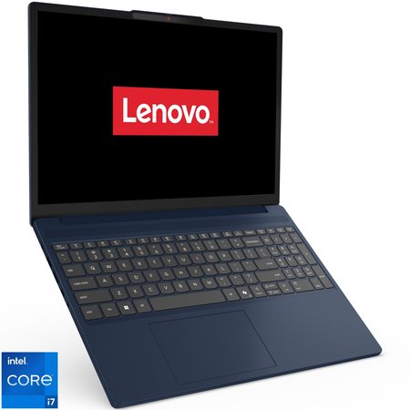 Laptop Lenovo IdeaPad Slim 3 15IRH10 cu procesor Intel® Core™ i7-13620H pana la 4.9GHz, 15.3" WUXGA, IPS, 16GB DDR5 RAM, 1TB SSD, Intel® UHD Graphics, No OS, METAL, Cosmic Blue