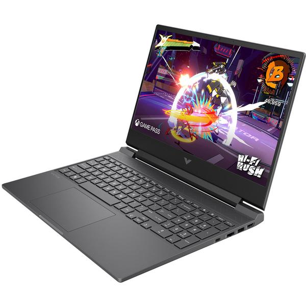 Nou! Laptop Gaming HP Victus 15-fa2101nn (Procesor Intel® Core™ 7 240H (24M Cache, up to 5.20 GHz), 15.6" FHD IPS 144Hz, 24GB DDR5, 1TB SSD, NVIDIA GeForce RTX 5050 @8GB, Negru/Gri)