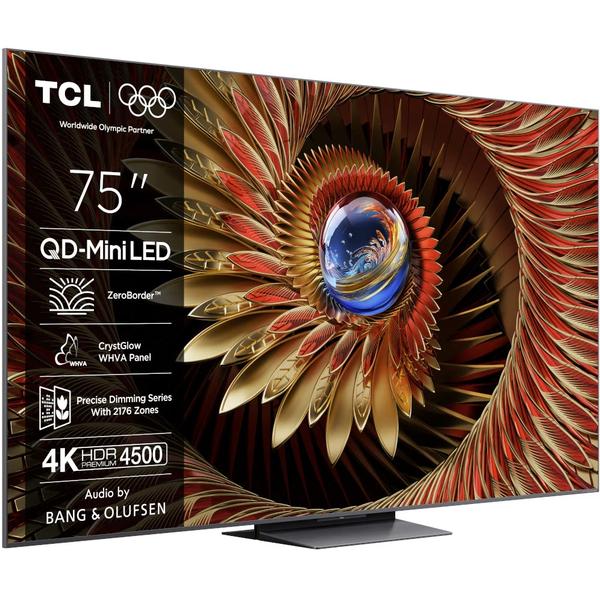 Televizor QD-MiniLED TCL 190 cm (75") 75Q8C, Ultra HD 4K, Smart TV, WiFi, CI