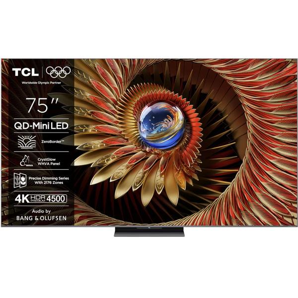 Televizor QD-MiniLED TCL 190 cm (75") 75Q8C, Ultra HD 4K, Smart TV, WiFi, CI