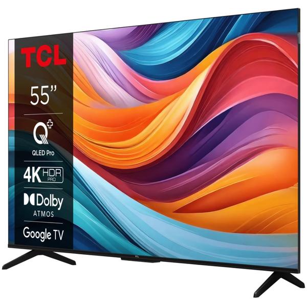Televizor QLED TCL 139 cm (55") 55T7B, Ultra HD 4K, Smart TV, WiFi, CI