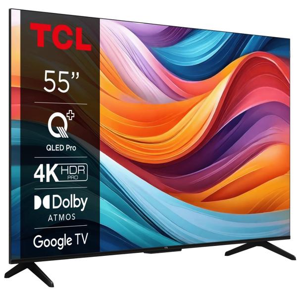Televizor QLED TCL 139 cm (55") 55T7B, Ultra HD 4K, Smart TV, WiFi, CI