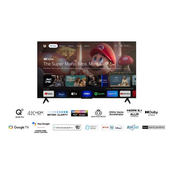 Televizor QLED TCL 139 cm (55") 55T7B, Ultra HD 4K, Smart TV, WiFi, CI