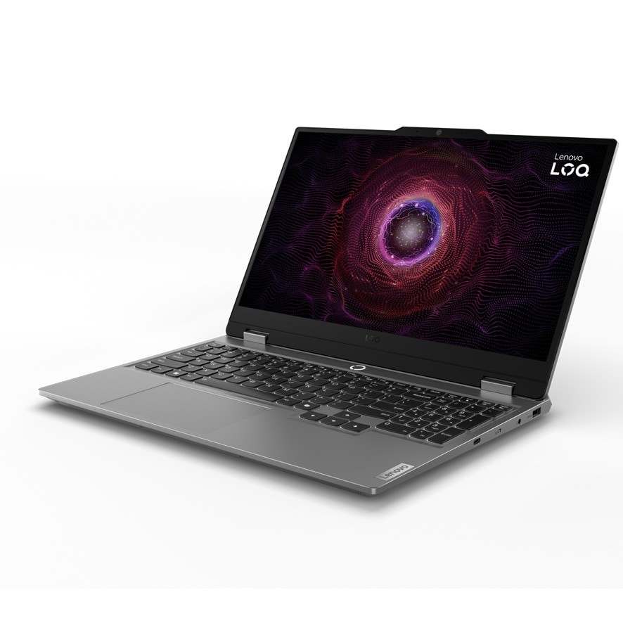 Laptop Gaming Lenovo LOQ 15ARP9 cu procesor AMD Ryzen™ 5 7235HS pana la 4.2GHz, 15.6" Full HD, IPS, 144Hz, 16GB DDR5, 512GB SSD, NVIDIA® GeForce RTX™ 3050 6GB GDDR6, No OS, Luna Grey