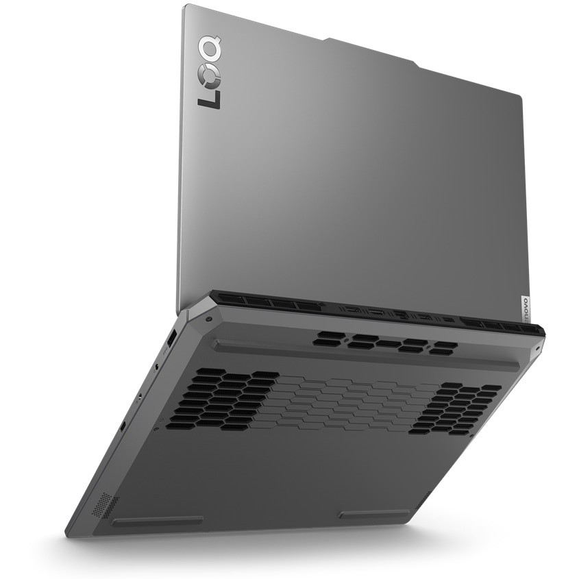 Laptop Gaming Lenovo LOQ 15ARP9 cu procesor AMD Ryzen™ 5 7235HS pana la 4.2GHz, 15.6" Full HD, IPS, 144Hz, 16GB DDR5, 512GB SSD, NVIDIA® GeForce RTX™ 3050 6GB GDDR6, No OS, Luna Grey