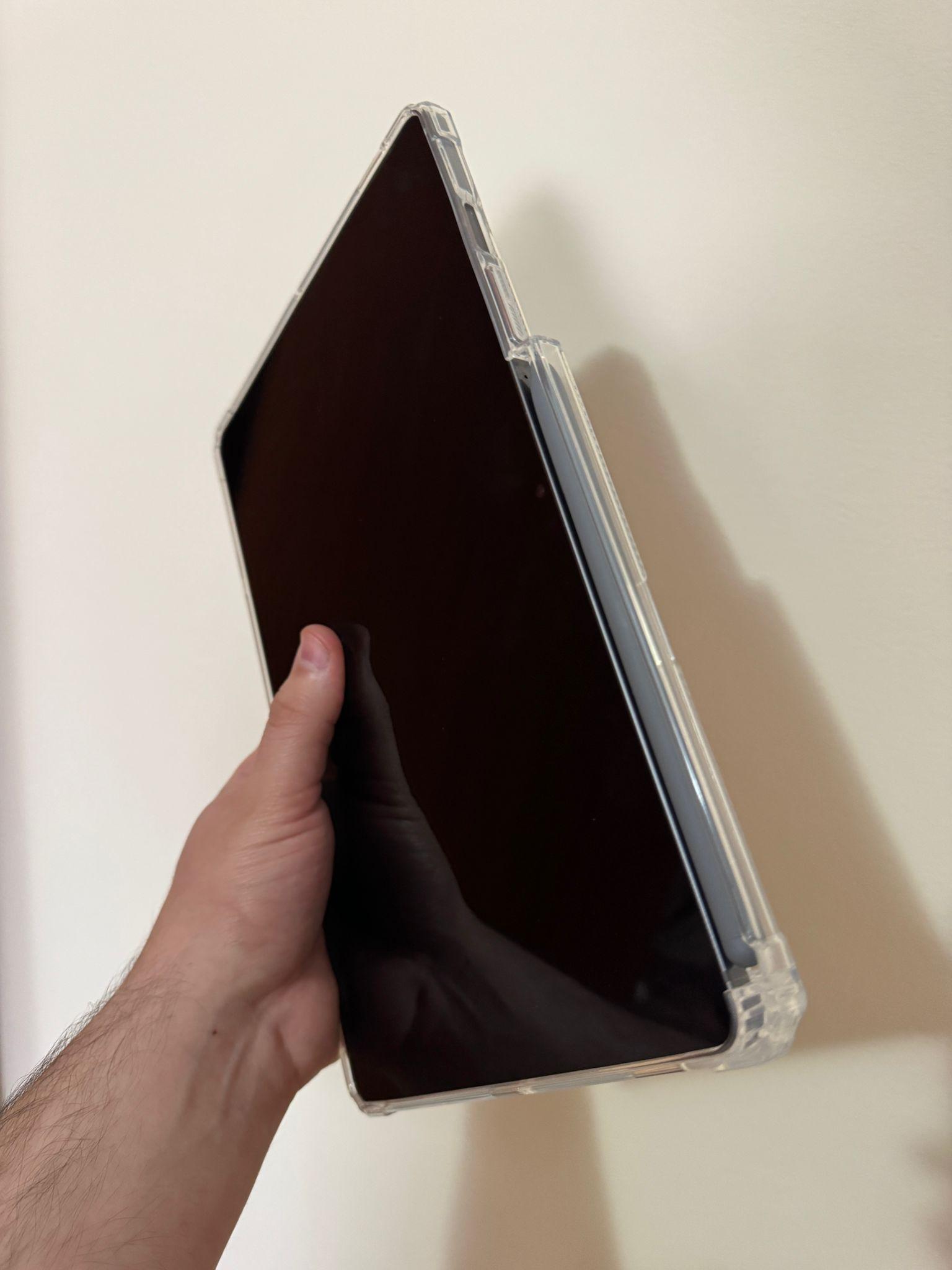 Husa telefonultau pentru tabletă Samsung Galaxy Tab S10 Lite/S10 FE/S9/S9 FE, silicon transparent, suport stylus, 10.9inch