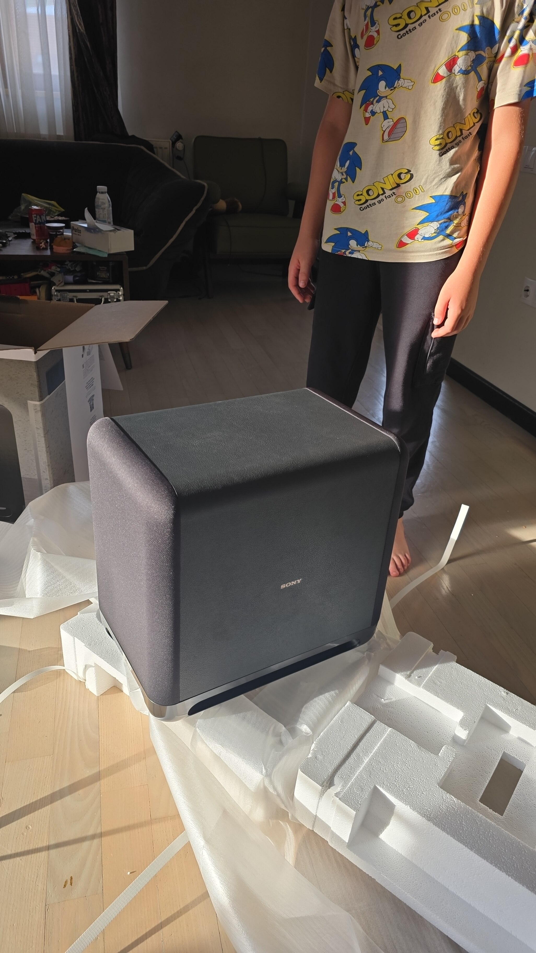 Subwoofer Sony SA-SW5, Wireless, 300W, Radiator pasiv, Negru