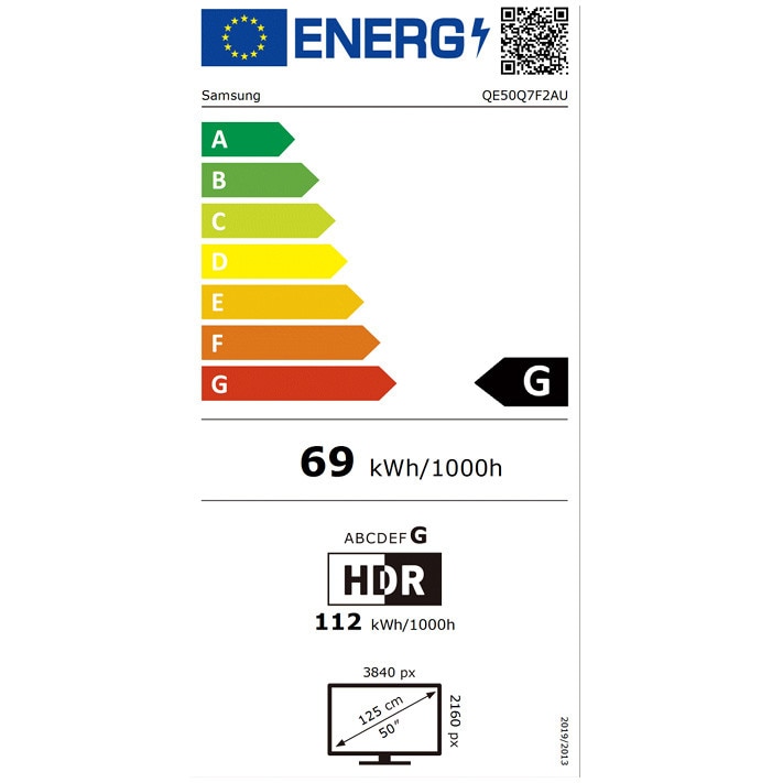 Televizor SAMSUNG QLED 50Q7F2, 125 cm, Smart, 4K Ultra HD, Clasa G (Model 2025)