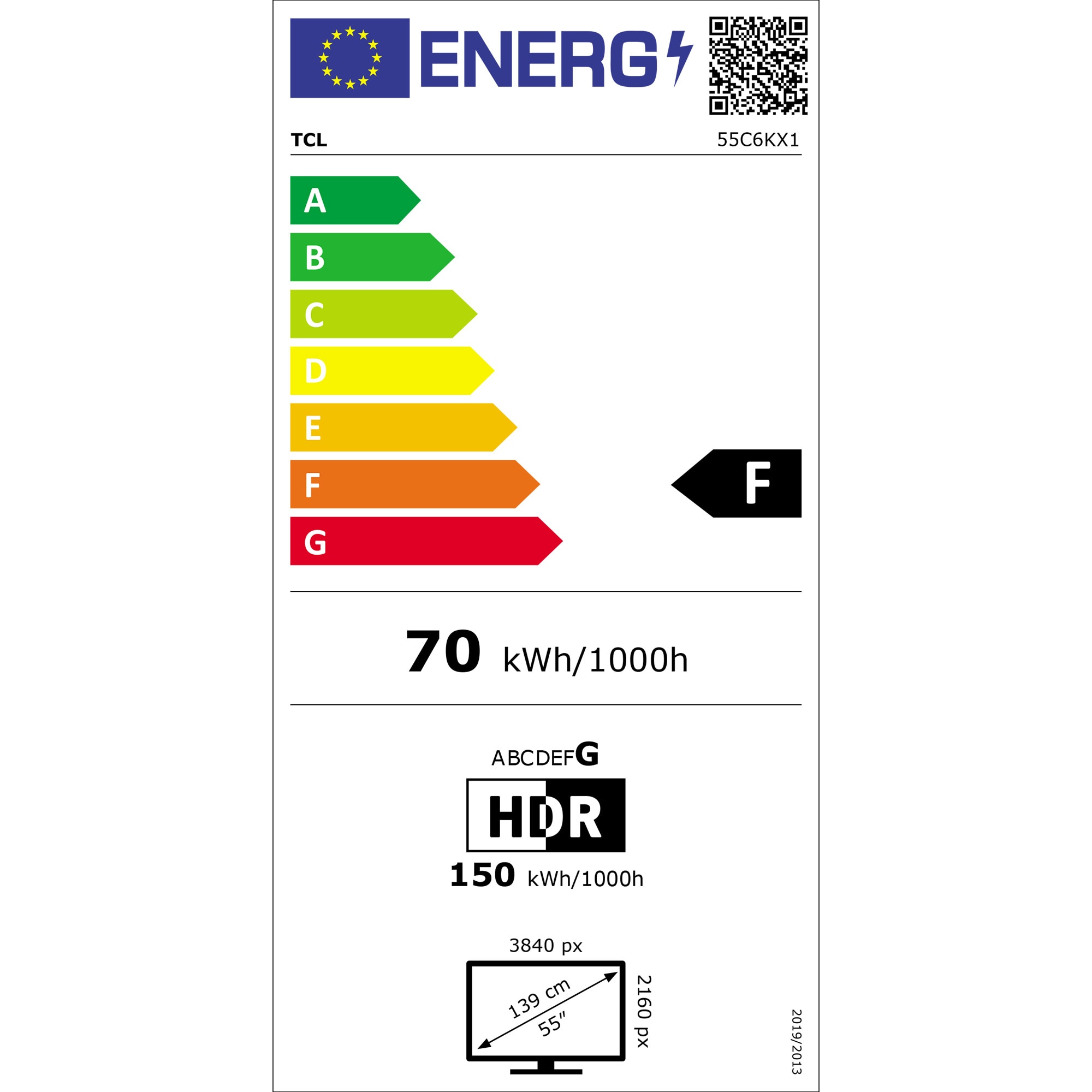 Televizor TCL QD-MiniLed 55C6K, 139 cm, Smart Google TV, 4K Ultra HD, 100Hz, Clasa F (Model 2025)