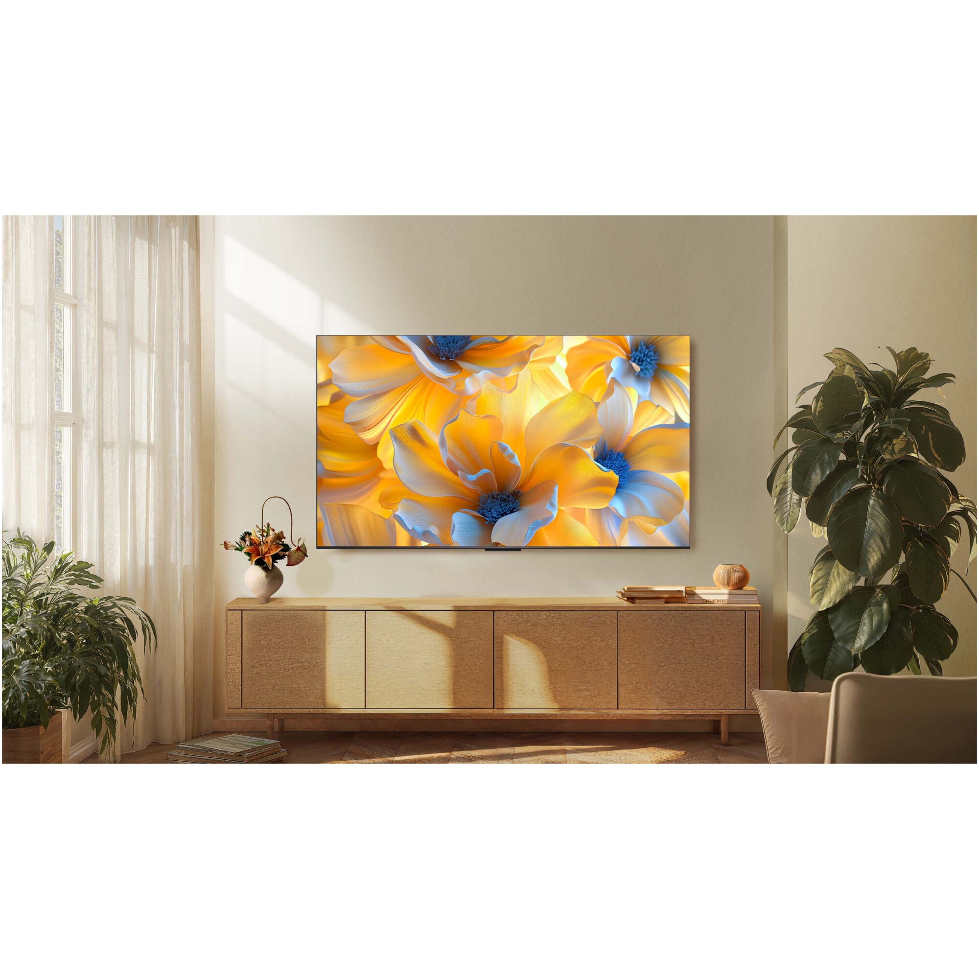 Televizor TCL QD-MiniLed 55C6K, 139 cm, Smart Google TV, 4K Ultra HD, 100Hz, Clasa F (Model 2025)