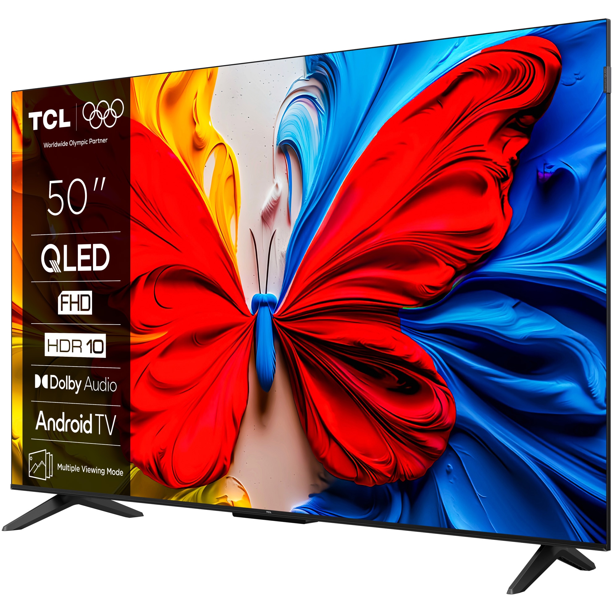 Televizor TCL QLED 50S5K, 126 cm, Smart Android TV, Full HD, Clasa F (Model 2025)
