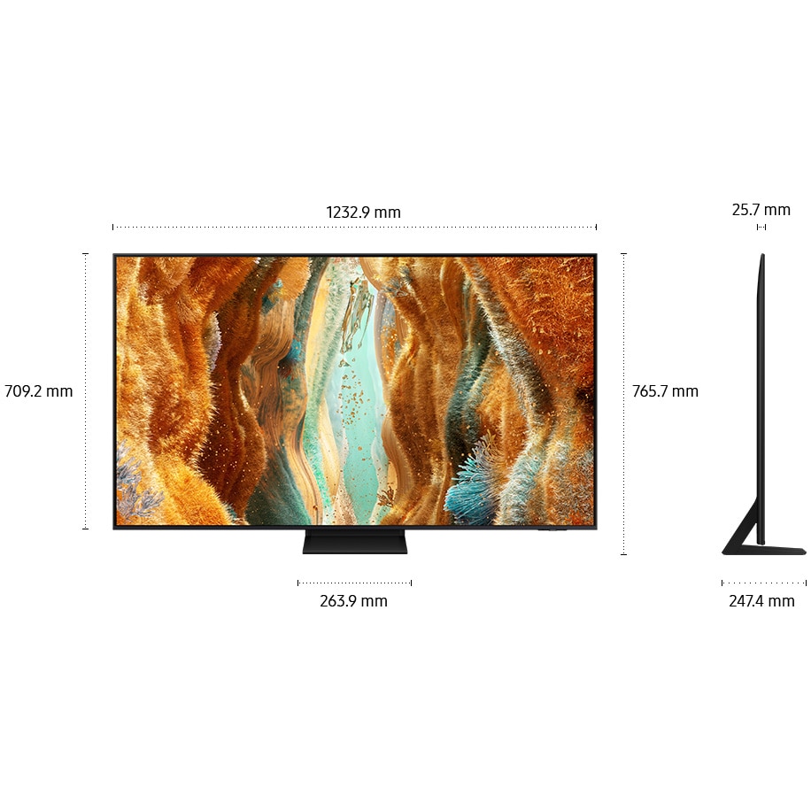 Televizor SAMSUNG Neo QLED 55QN70F, 138 cm, Smart, 4K Ultra HD, 100 Hz, Clasa E(Model 2025)