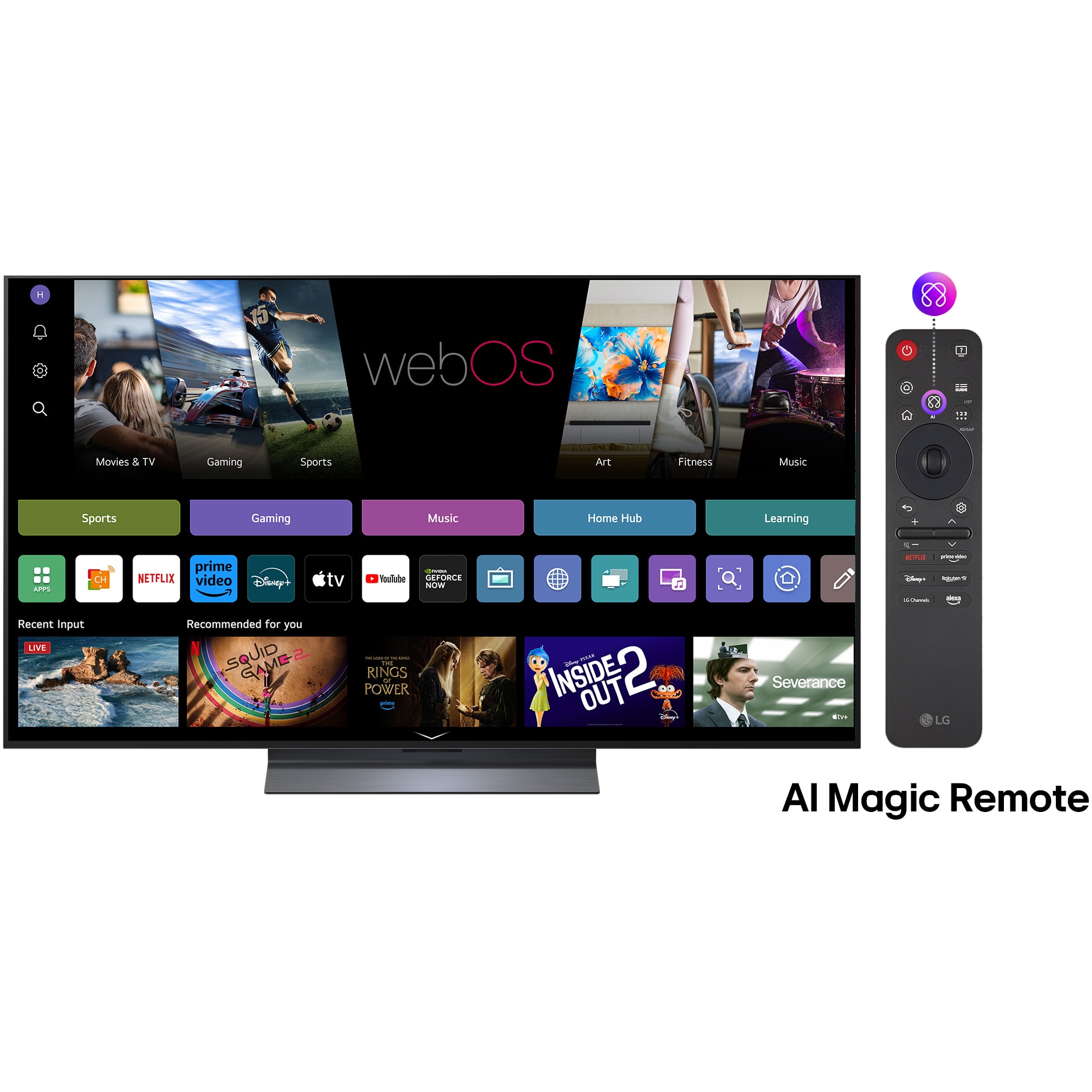 Televizor LG OLED evo 55C52LA, 139 cm, Smart, 4K Ultra HD, 100 Hz, Clasa F (Model 2025)