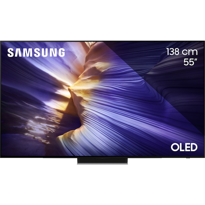 Televizor SAMSUNG OLED 55S90F, 138 cm, Smart, 4K Ultra HD, 100 Hz, Clasa G (Model 2025)