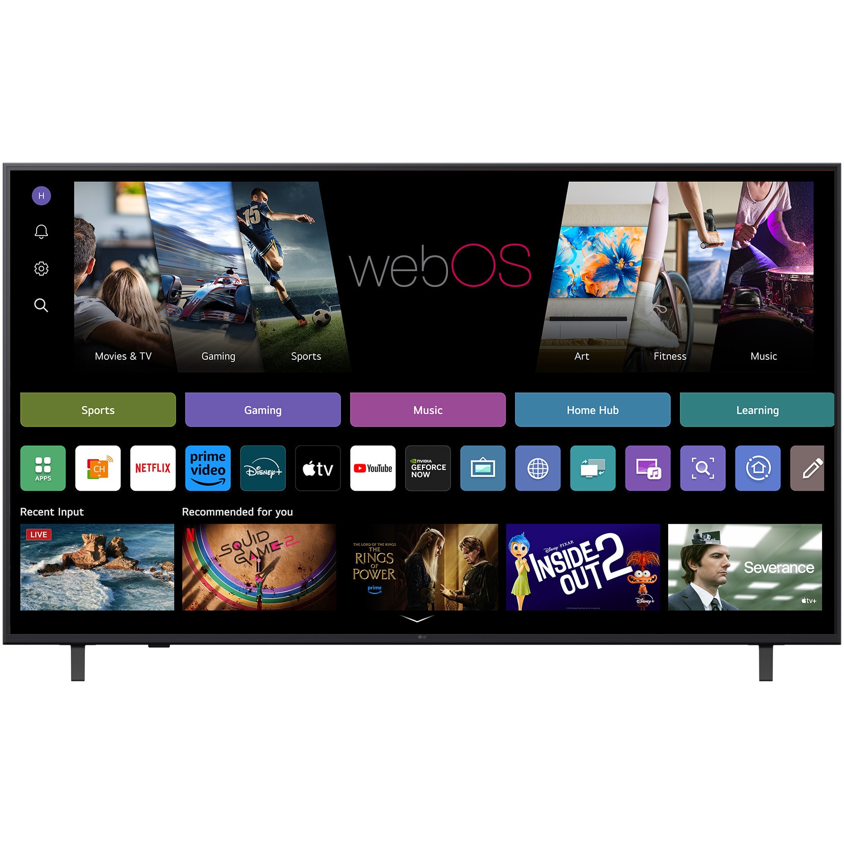 Televizor LG LED 65UA74003LB, 164 cm, Smart, 4K Ultra HD, Clasa F (Model 2025)