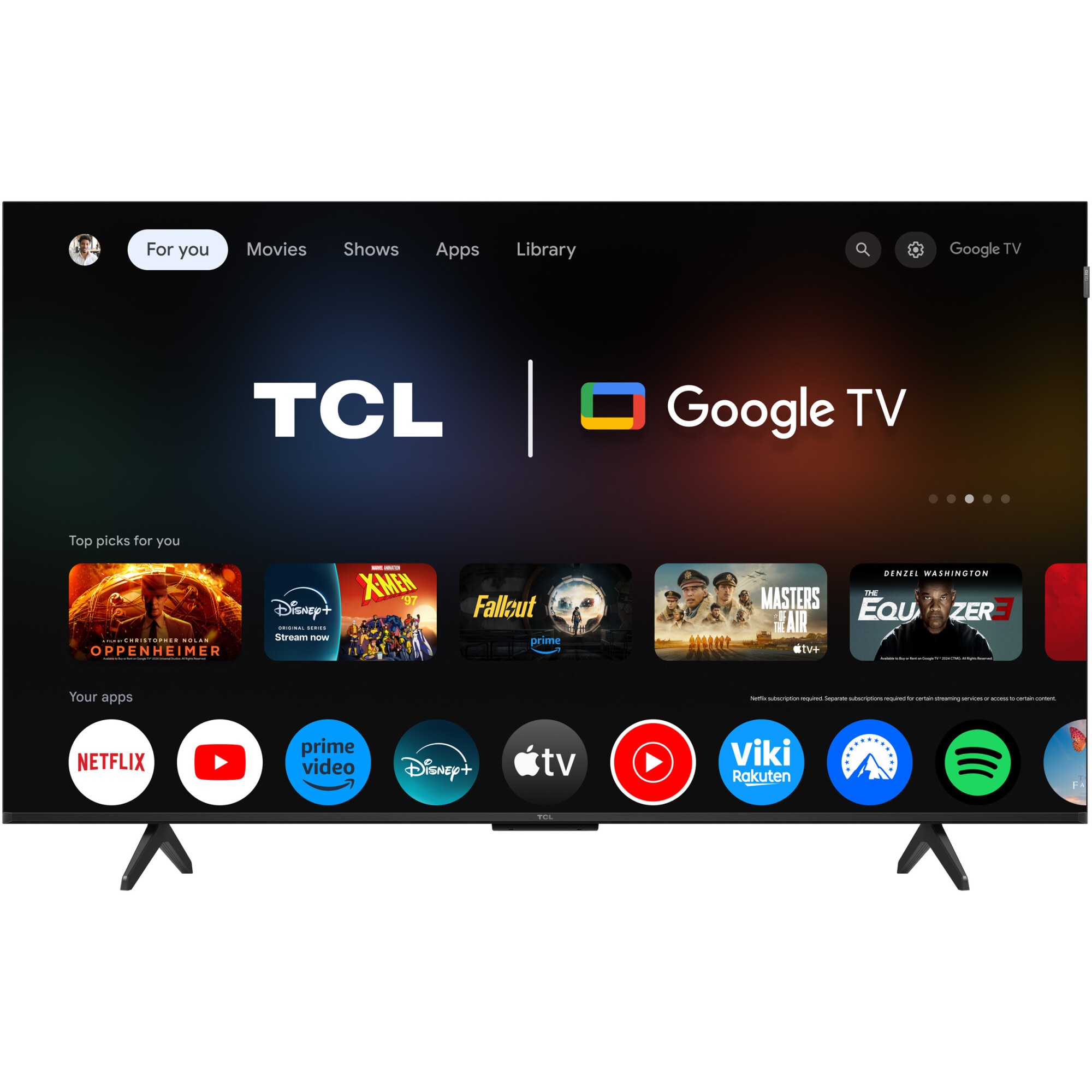 Televizor TCL QLED 50P7K, 126 cm, Smart Google TV, 4K Ultra HD, Clasa F (Model 2025)