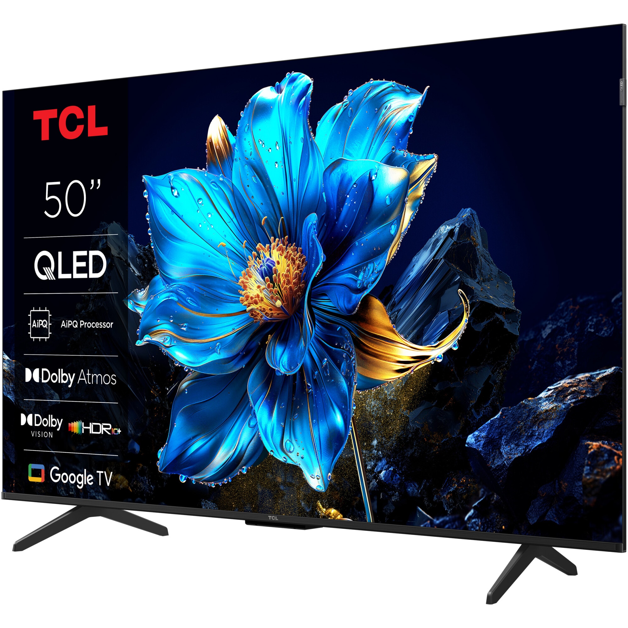 Televizor TCL QLED 50P7K, 126 cm, Smart Google TV, 4K Ultra HD, Clasa F (Model 2025)