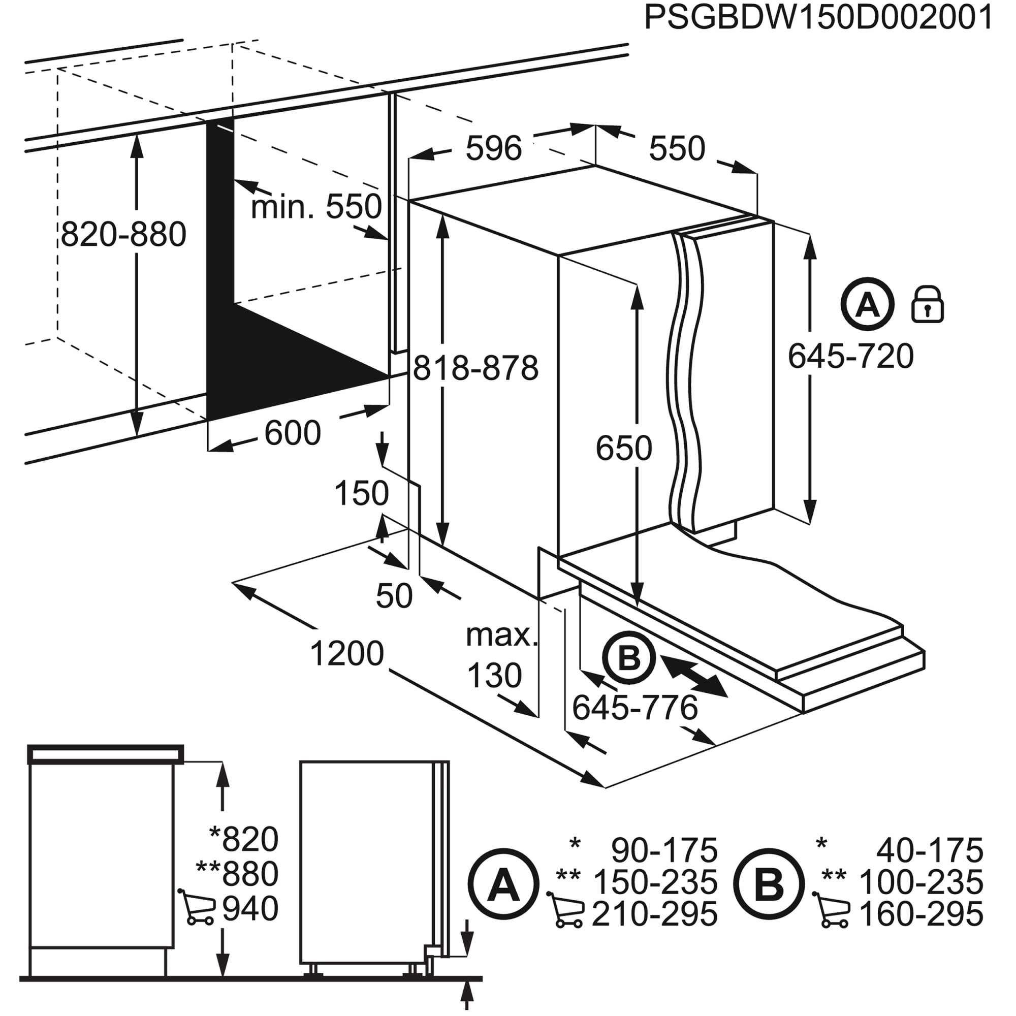 Masina de spalat vase incorporabila Electrolux EES47320L, 13 seturi, 8 programe, Motor Inverter, AirDry, Clasa D, 60 cm