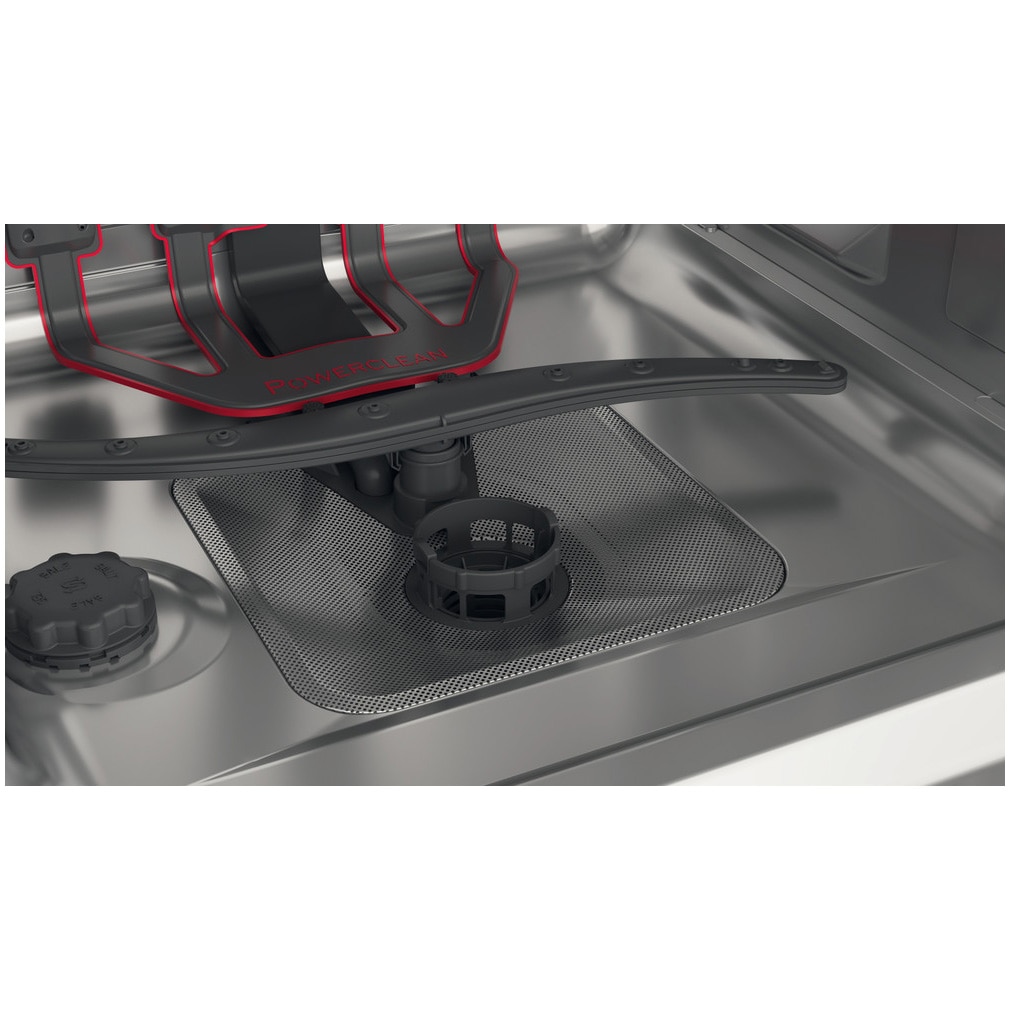 Masina de spalat vase incorporabila Whirlpool WRIC3C26P, 14 seturi, 8 programe, Clasa E, Motor Inverter, PowerClean Pro, Tehnologia al 6-lea Simt,Sistem Natural Dry, 60 cm