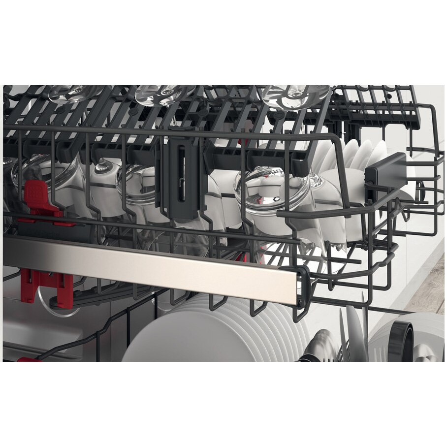 Masina de spalat vase incorporabila Whirlpool WRIC3C26P, 14 seturi, 8 programe, Clasa E, Motor Inverter, PowerClean Pro, Tehnologia al 6-lea Simt,Sistem Natural Dry, 60 cm