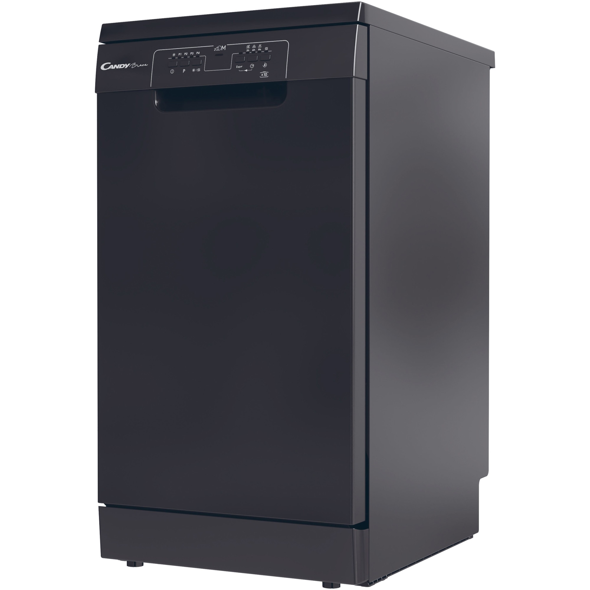 Masina de spalat vase Candy CDPH 2L1047B, 10 seturi, 5 programe, Clasa E, 45 cm, Negru