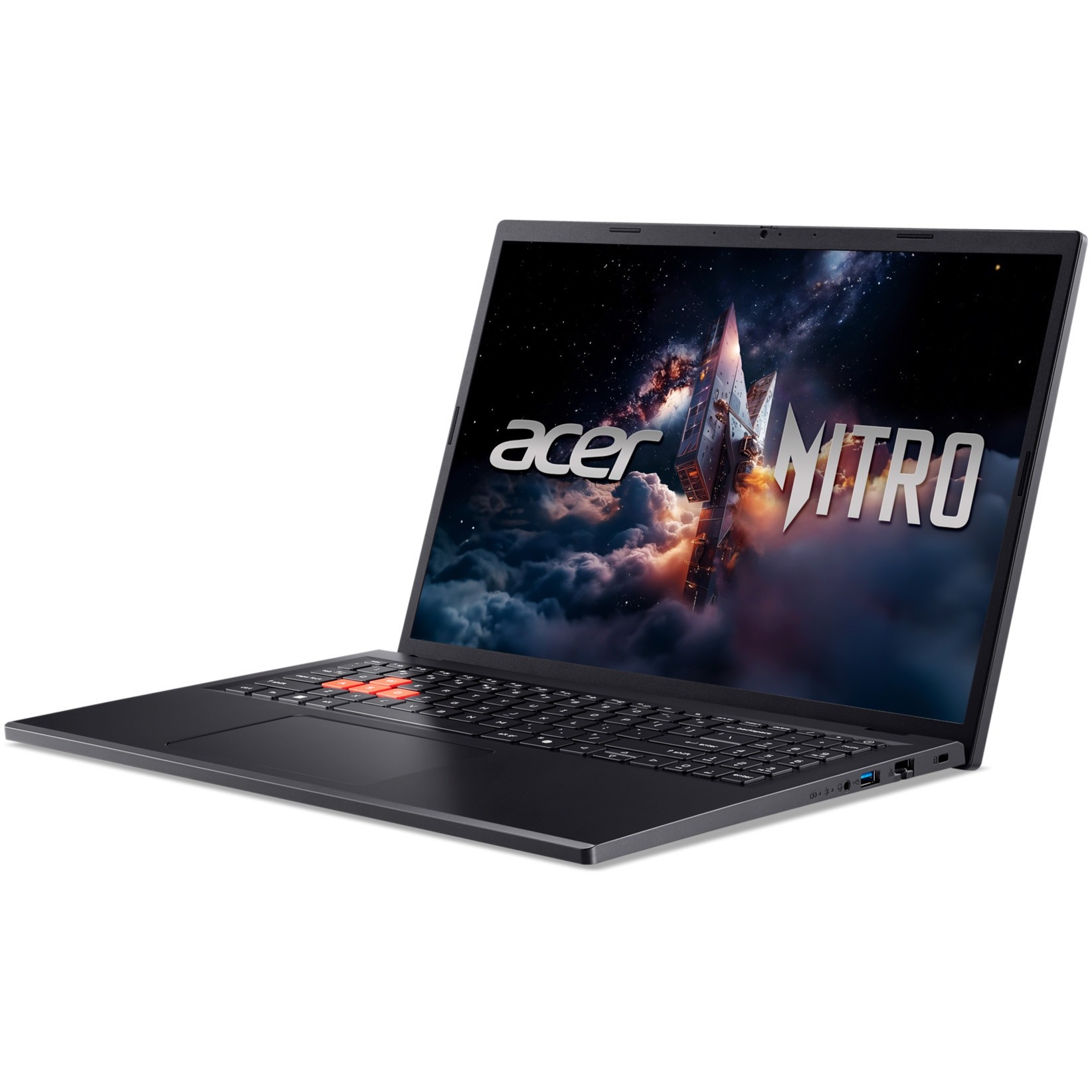 Laptop Gaming Acer Nitro Lite 16 NL16-71G-751G cu procesor Intel® Core™ i7-13620H pana la 4.90 GHz, 16'', WUXGA, IPS, 165Hz, 16GB DDR5 RAM, 512GB SSD, NVIDIA® GeForce RTX™ 3050 6GB GDDR6, No OS, Shale Black