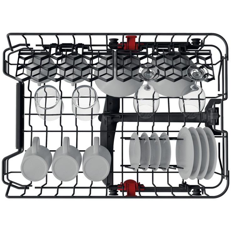 Masina de spalat vase incorporabila Whirlpool WSIC3M27C, 10 seturi, 6 programe, 6th Sense, Clasa E, 45 cm