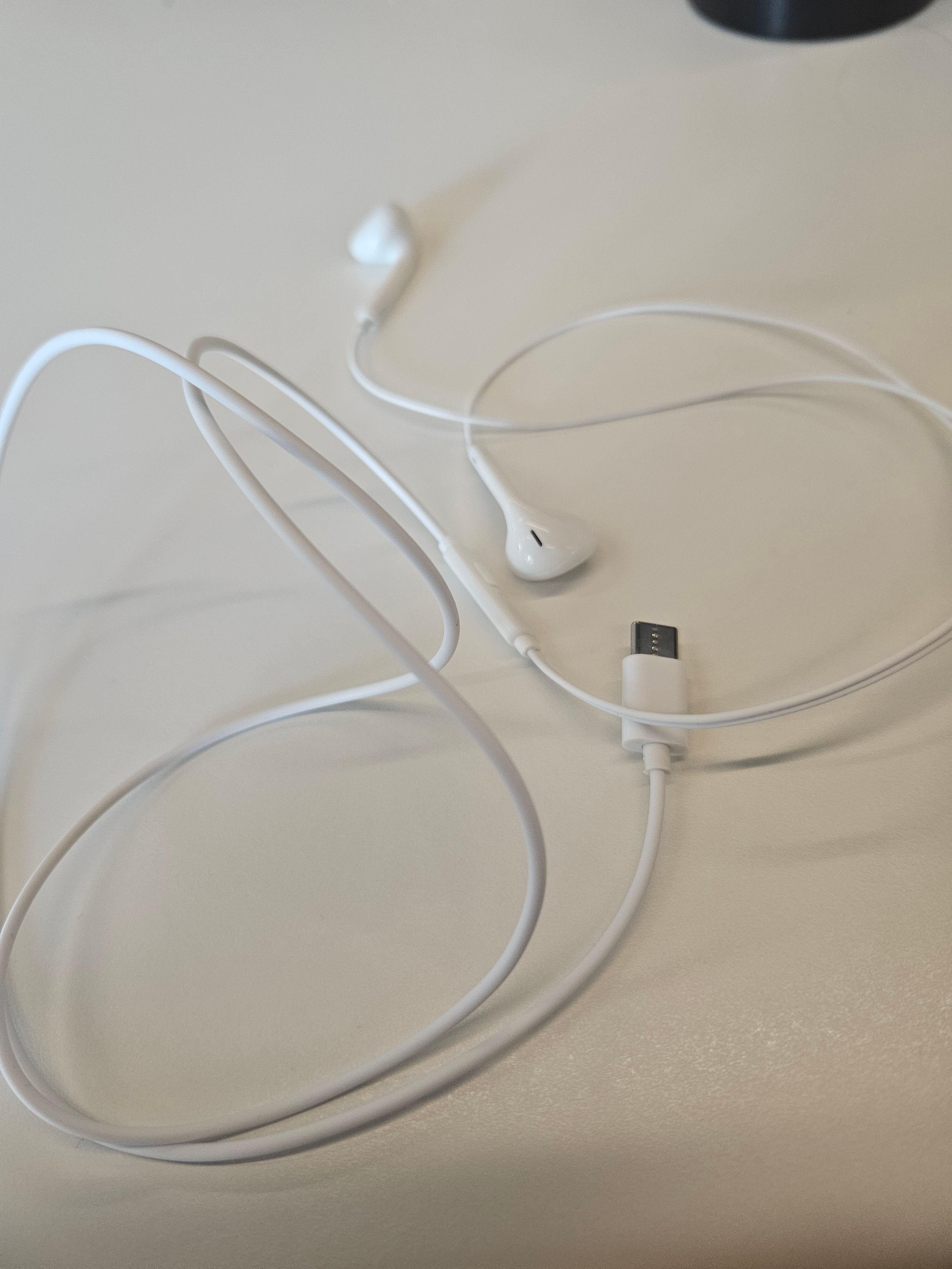 Casti cu fir, in-ear, USB Type-C, cablu 1.2m, alb