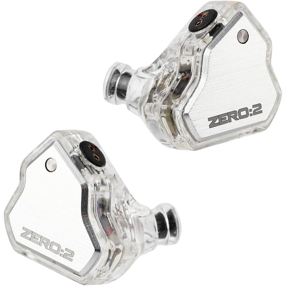 Casti 7Hz x Crinacle Zero 2, Driver dinamic de 10 mm, cablu detasabil cu fir OFC, Hi-Fi Sound, jack 3.5, IEM, Cristal